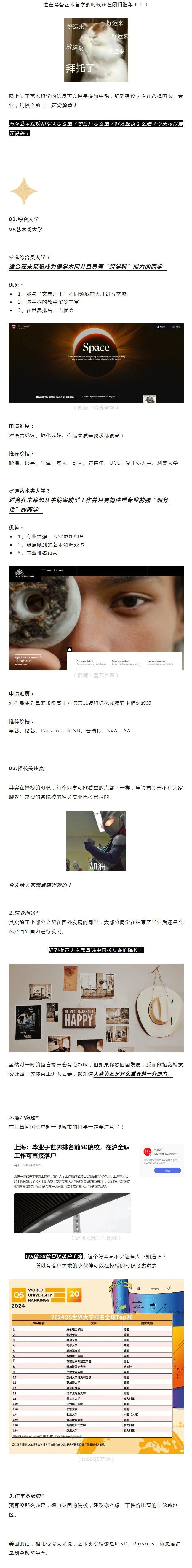 【盘点篇】正式被确诊为艺术留学择校必看！(图1)